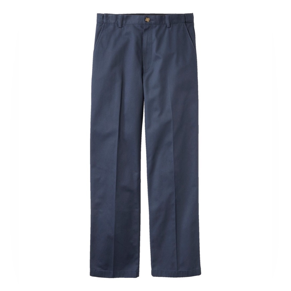 Men’s L.L. Bean Wrinkle-Free Double L Chino Classic Fit Straight Leg Plain Front